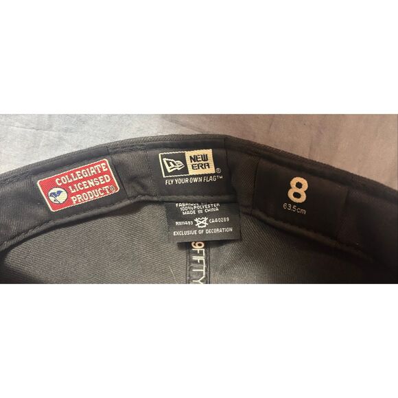 Ohio State Buckeyes New Era Hat 59Fifty Size 8 Gray 5950 OSU O Logo Fitted Cap - Picture 7 of 7